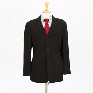 Massimo Bizzocchi 42R Brown Solid 3-Button Sport Coat Blazer Jacket O677